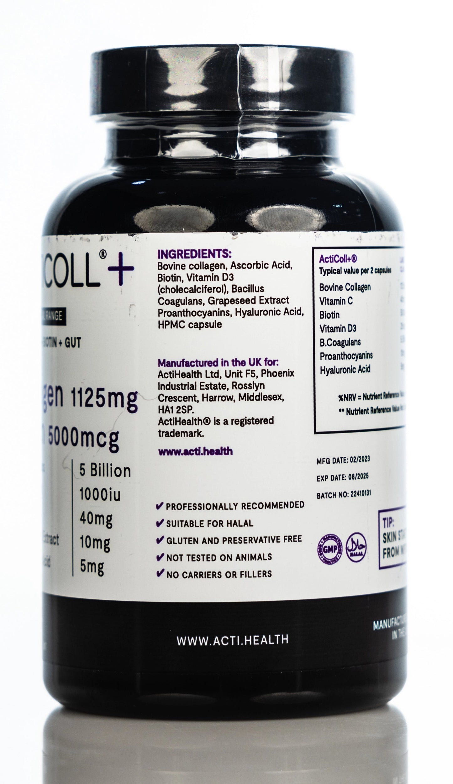 Acticoll+ Collagen 1125mg+Biotin 5000Mcg 60 Capsule