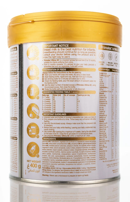 Primalac Ultima AC 0-12 Months Milk 400g