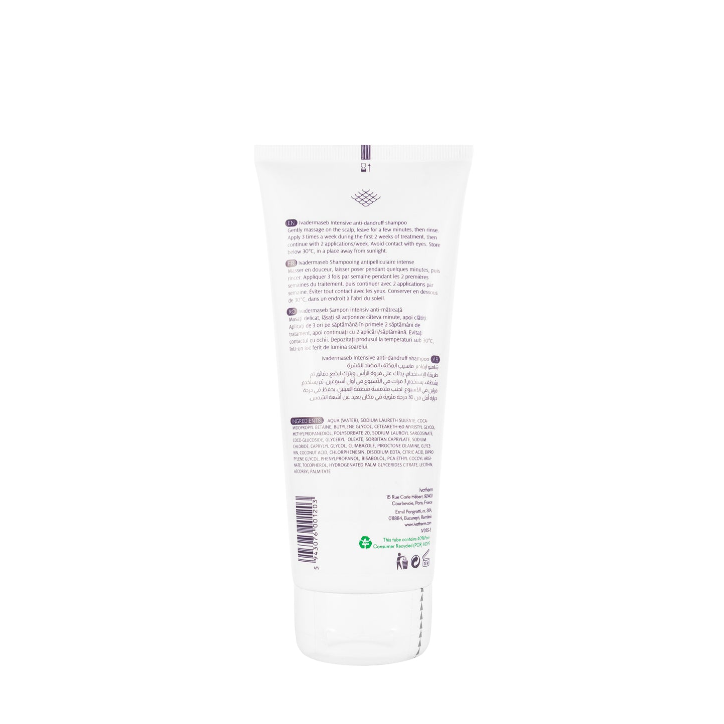 Ivatherm Ivadermasebo Dandruff shampoo 200 Ml