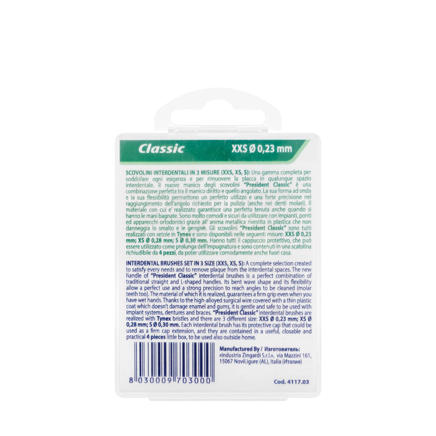 President Classic Intradental Brush XXS-0.23mm