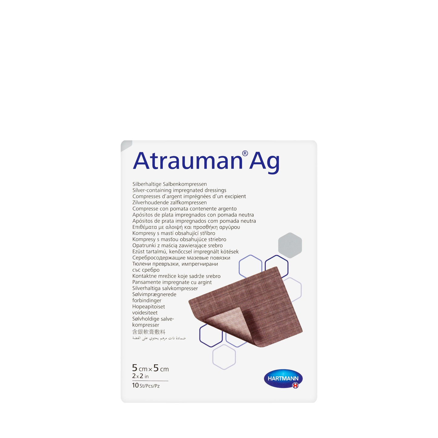 Hartmann Atrauman Ag Silver Dressing 5X5Cm 10 Pieces