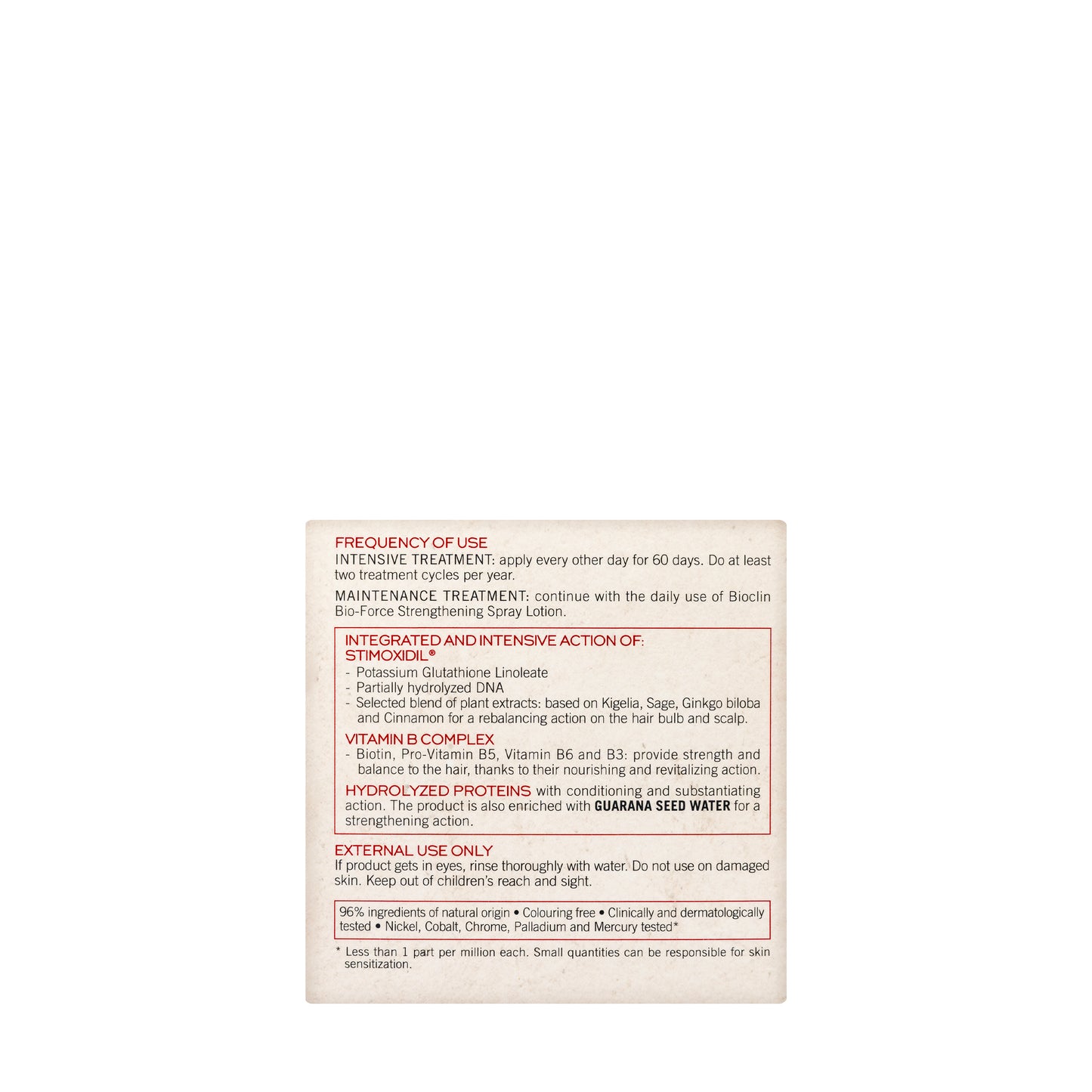 Bioclin Bio-Force Anti-Loss Adjuvant Ampoules 15x5 Ml