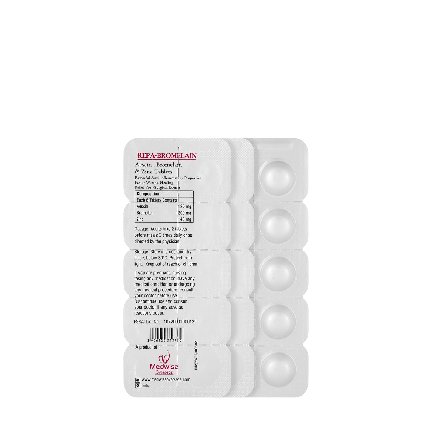 Repa Bromelain 30 Tablets
