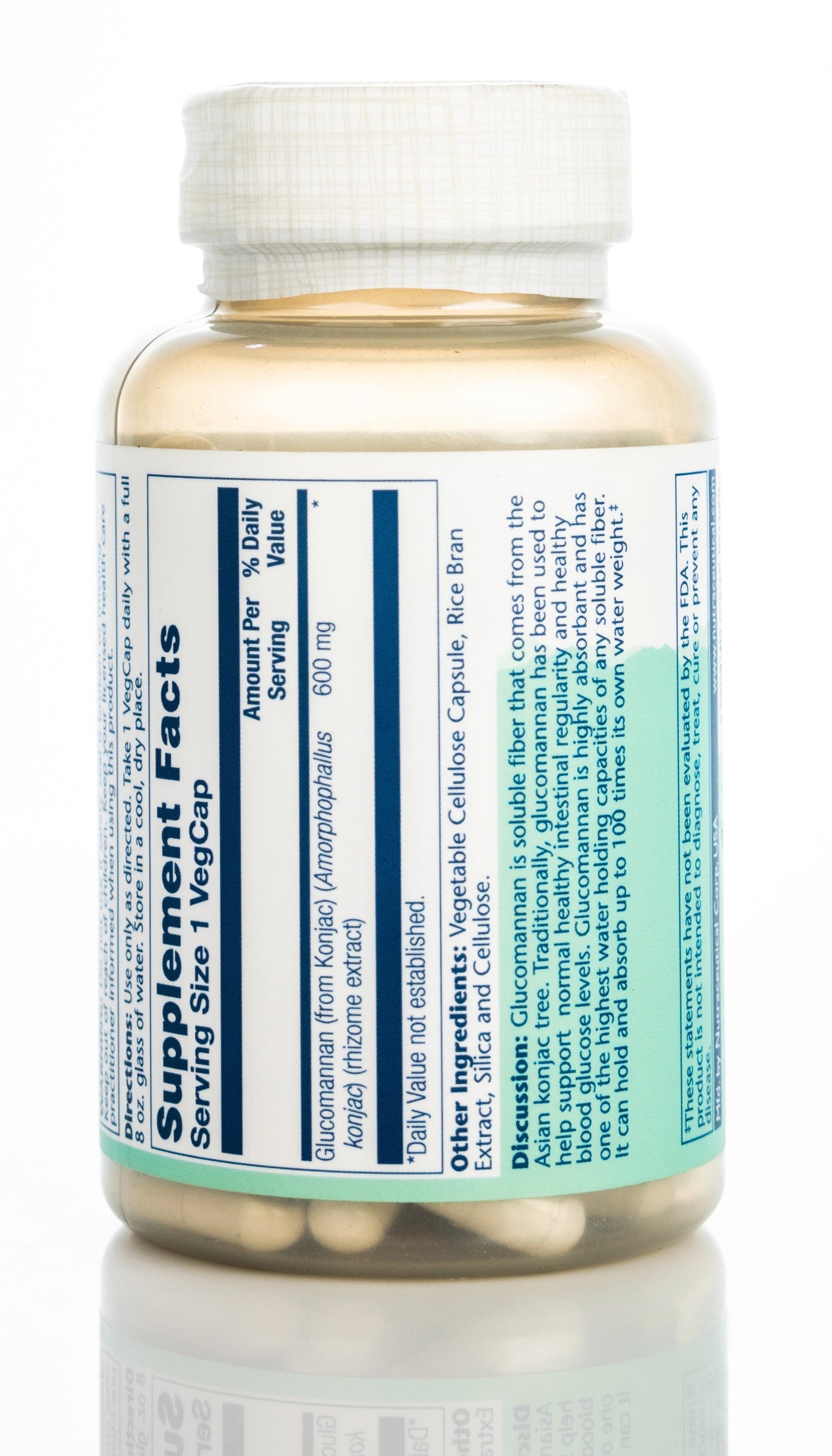 Solaray Glucomannan 600mg 100 Capsules