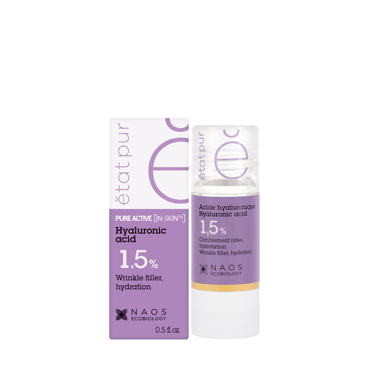 Etat Pur Pure Active Hyaluronic Acid 1.5% Wrinkle Filler, Hydration Serum 15 Ml