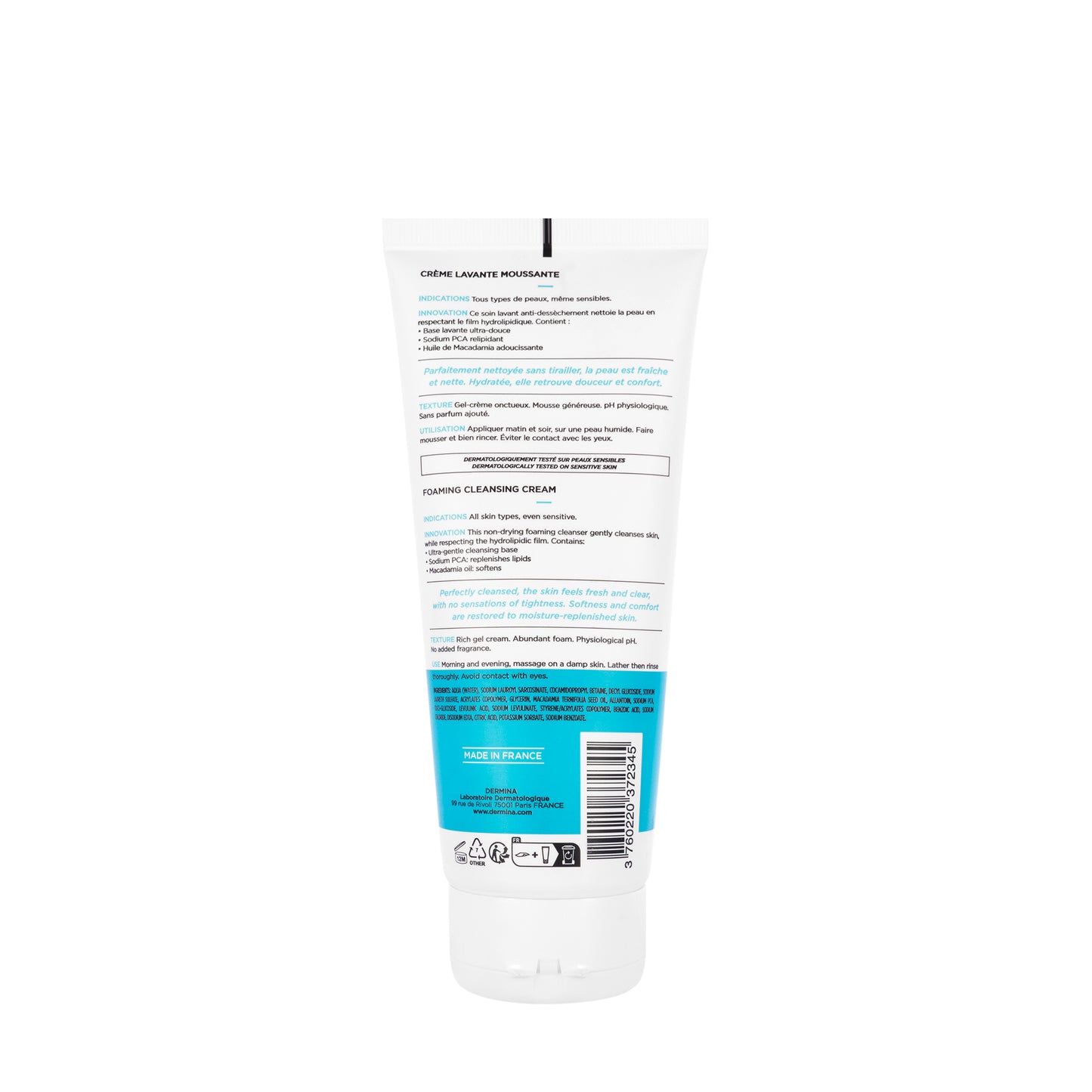 Dermina Hydralina Foaming Cleansing Cream 200 Ml