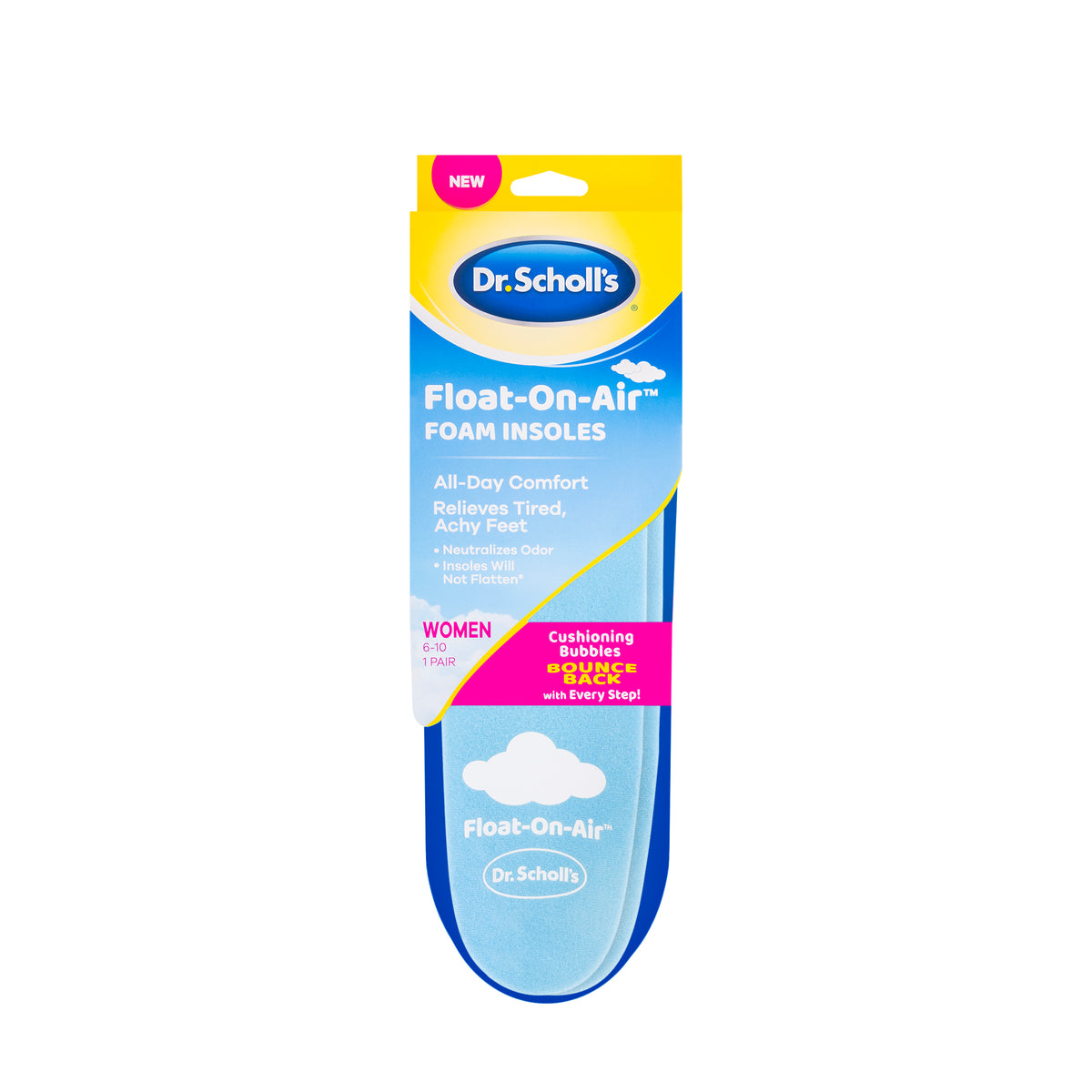 Dr Scholl's Float On Air Foam Insoles [Women] 1 Pair