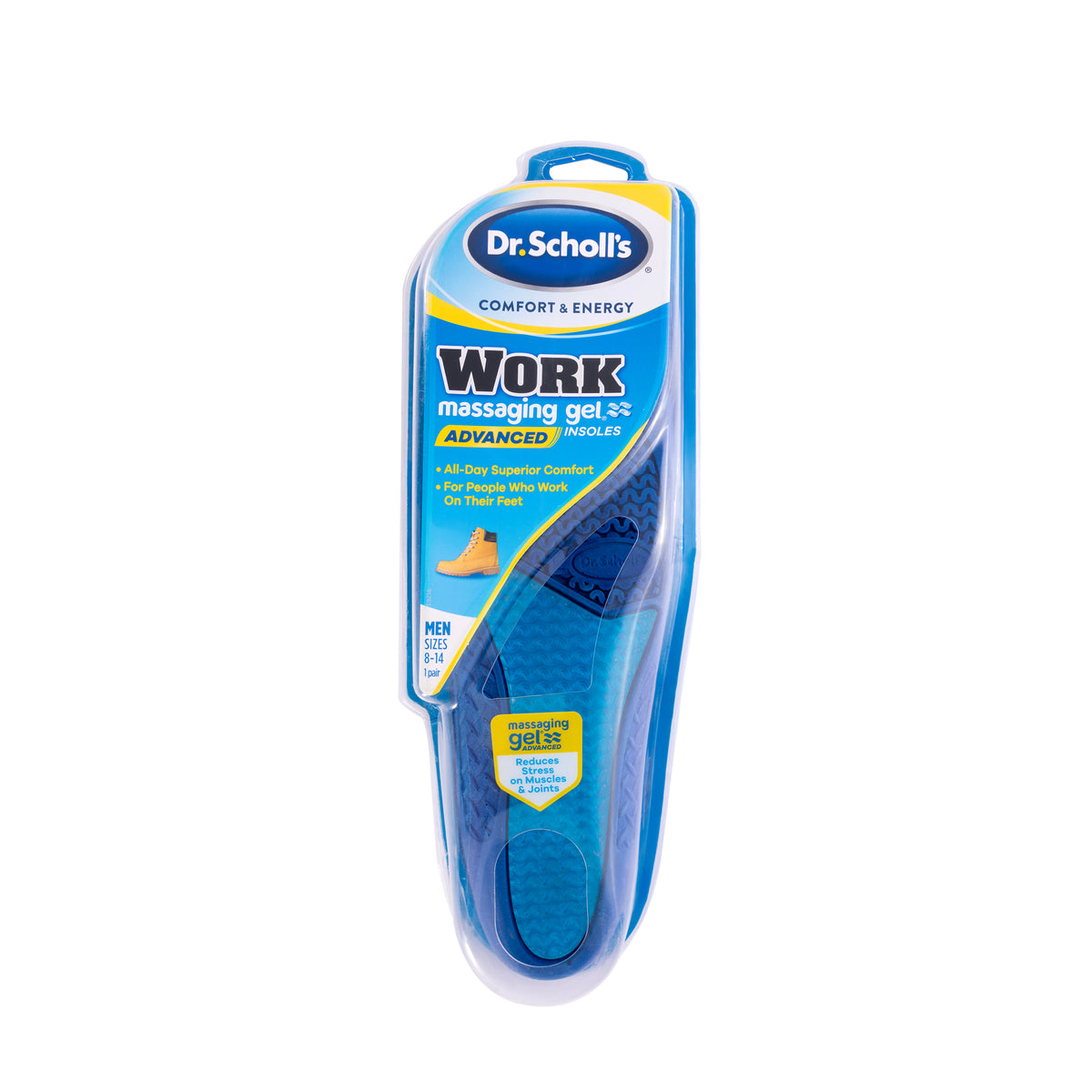 Dr Scholl's Work Massaging Gel Insoles [Men] 1 Pair