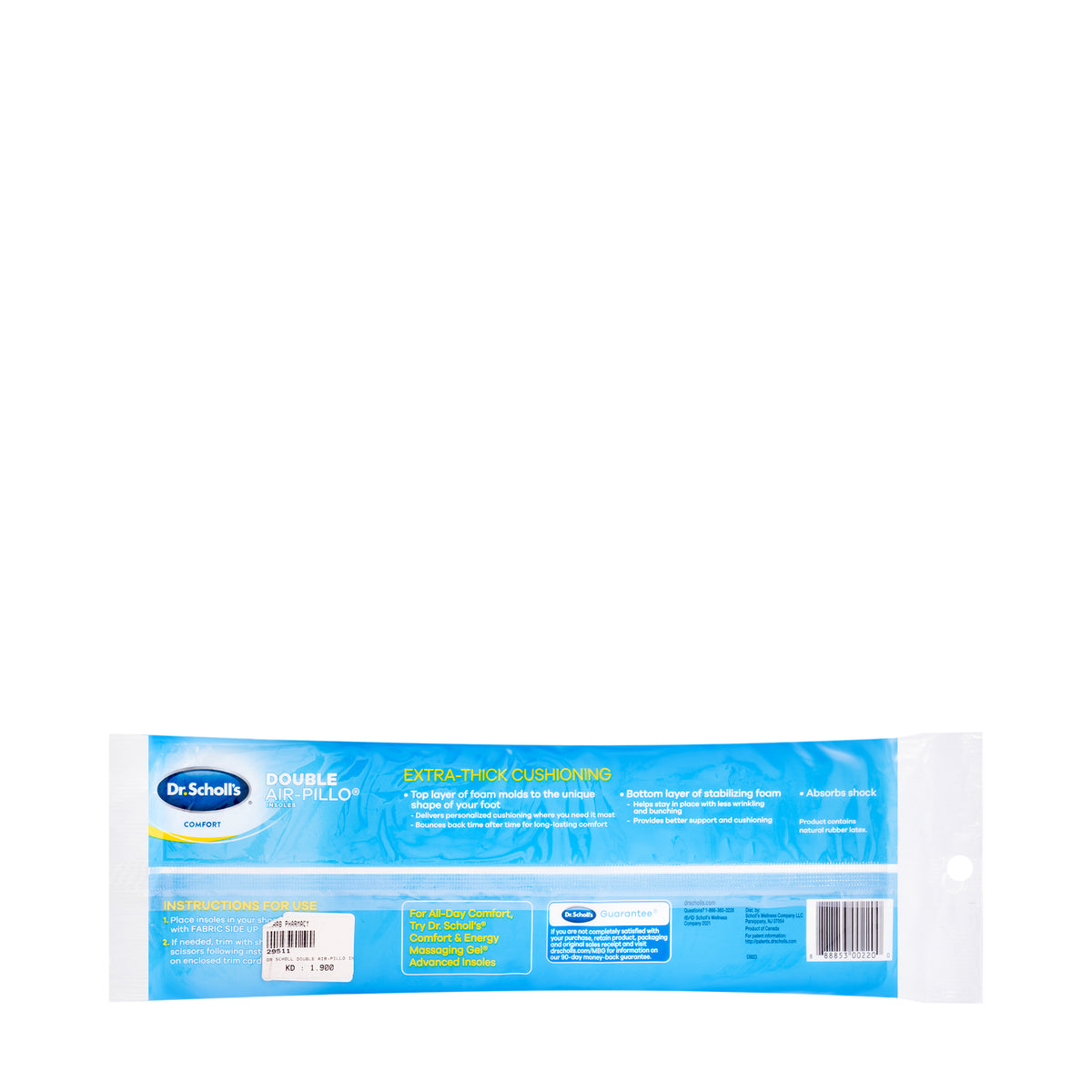 Dr Scholl's Double Air-Pillo Insoles 1 Pair