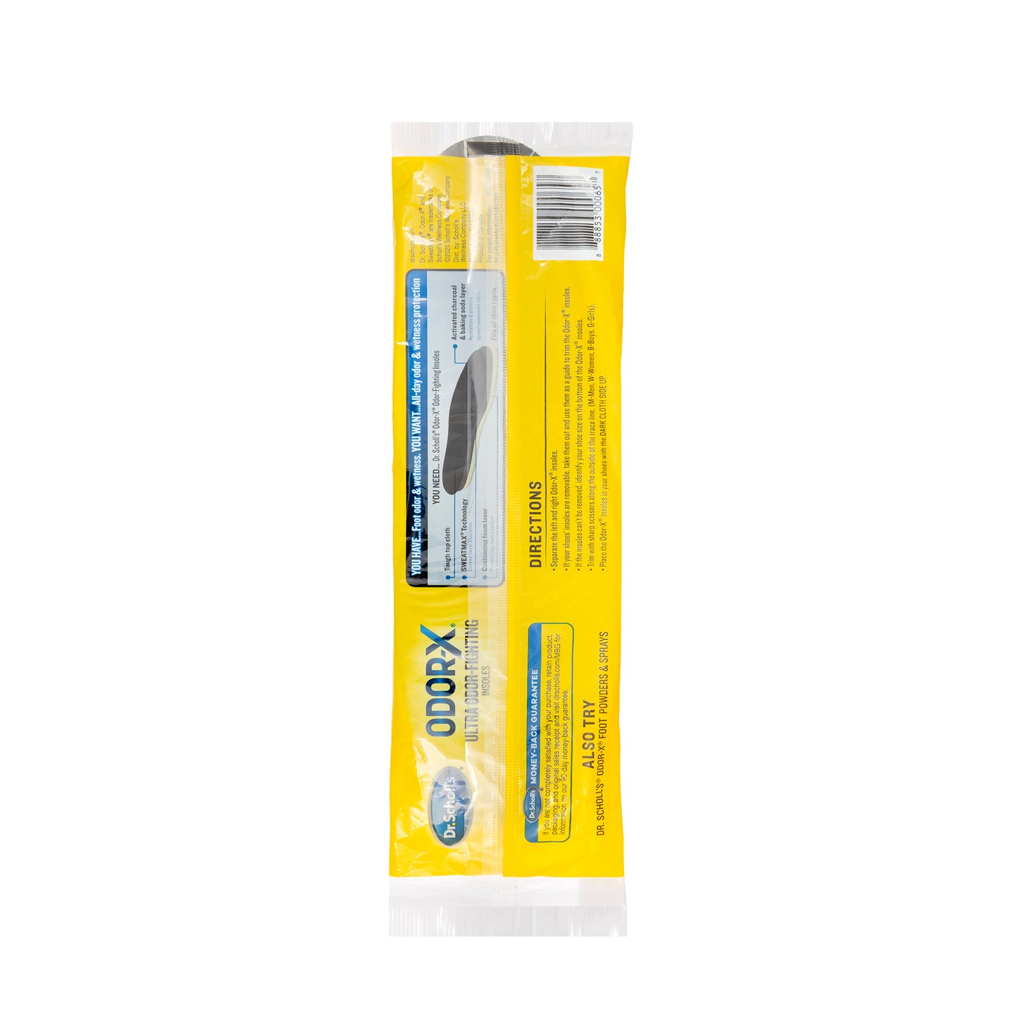 Dr Scholl's Odor-X Ultra Odor-Fighting Insoles 1 Pair