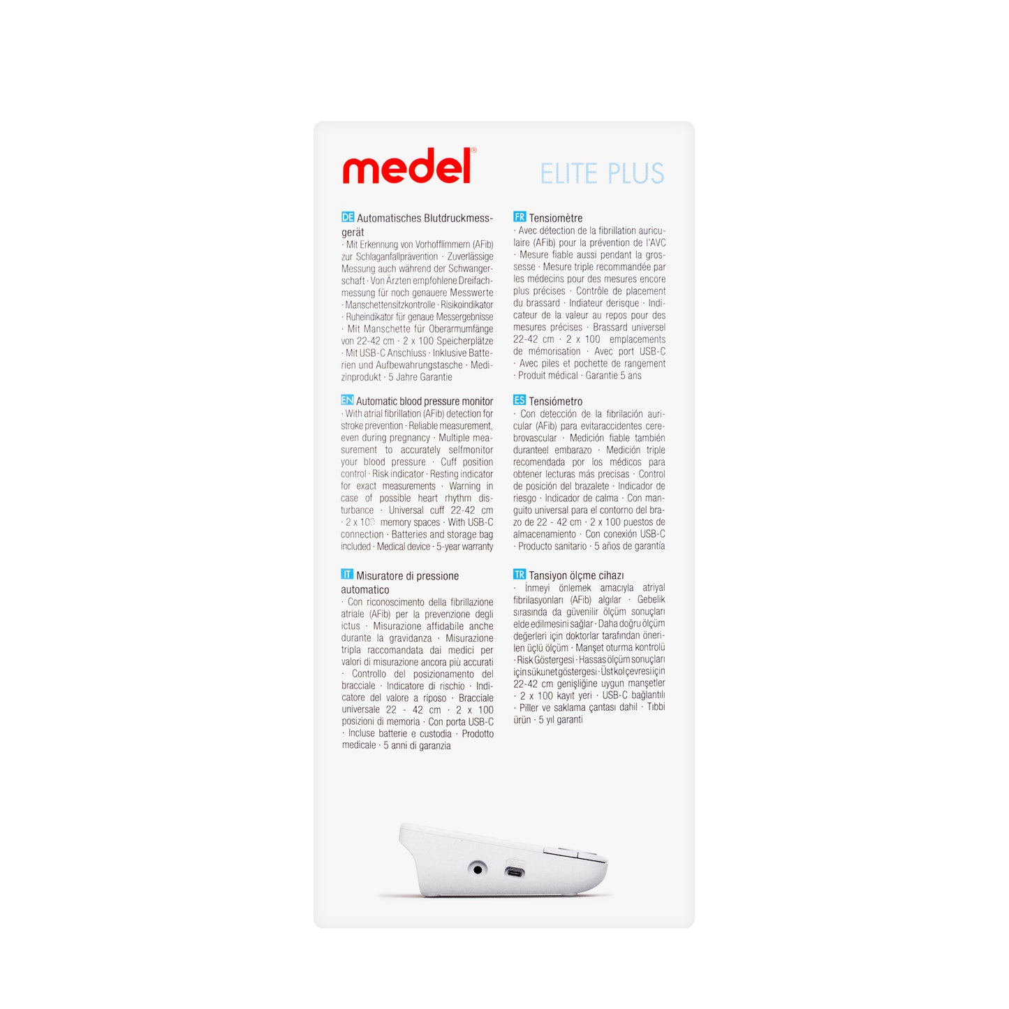 Medel Elite Blood Pressure Monitor[95123/1392S/60098]