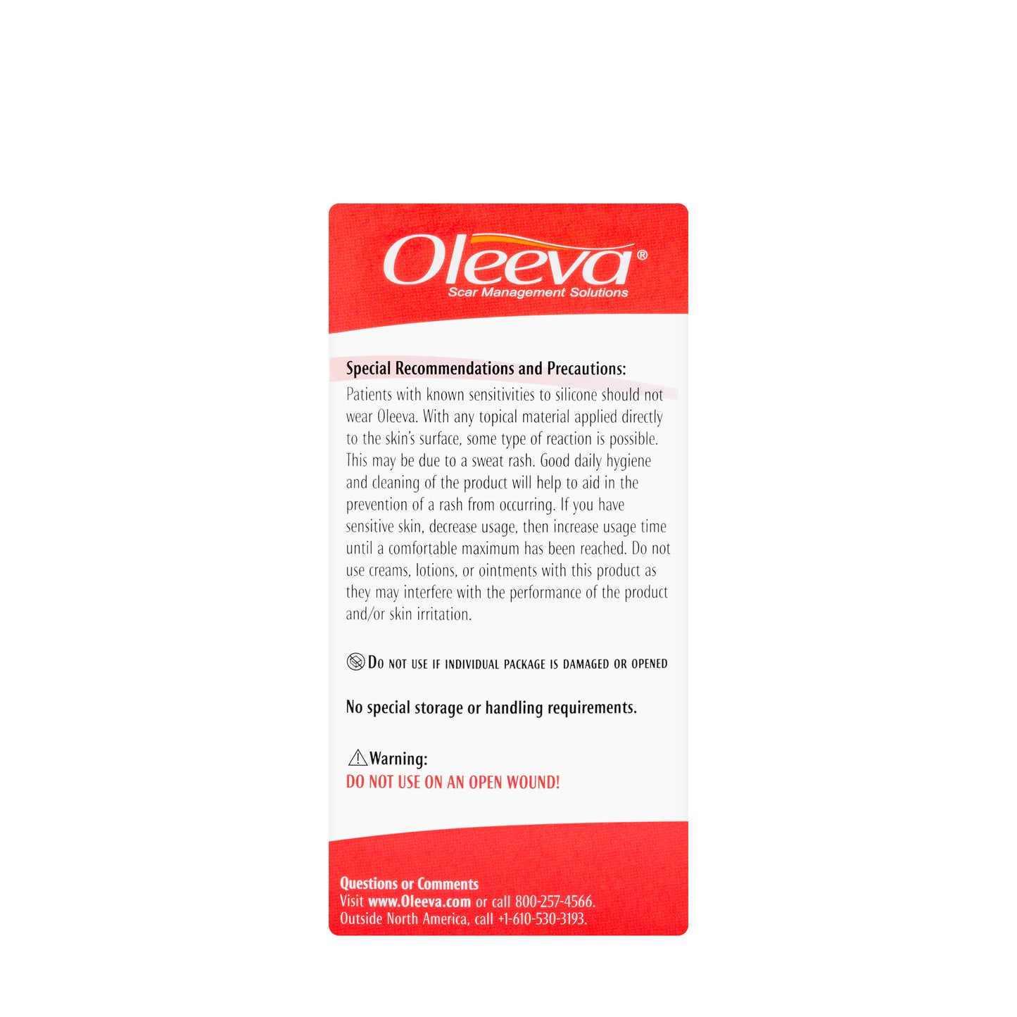 Oleeva Fabric Scar Shapes C-Section Silicone Gel Sheet (2 x 9 in / 5 x 23 Cm)  1 Piece