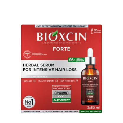 Bioxcin DermaGen Forte Herbal Serum for Intensive Hair Loss (3 x 50 ml)