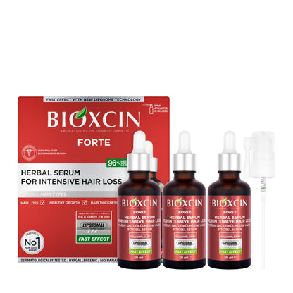 Bioxcin DermaGen Forte Herbal Serum for Intensive Hair Loss (3 x 50 ml)