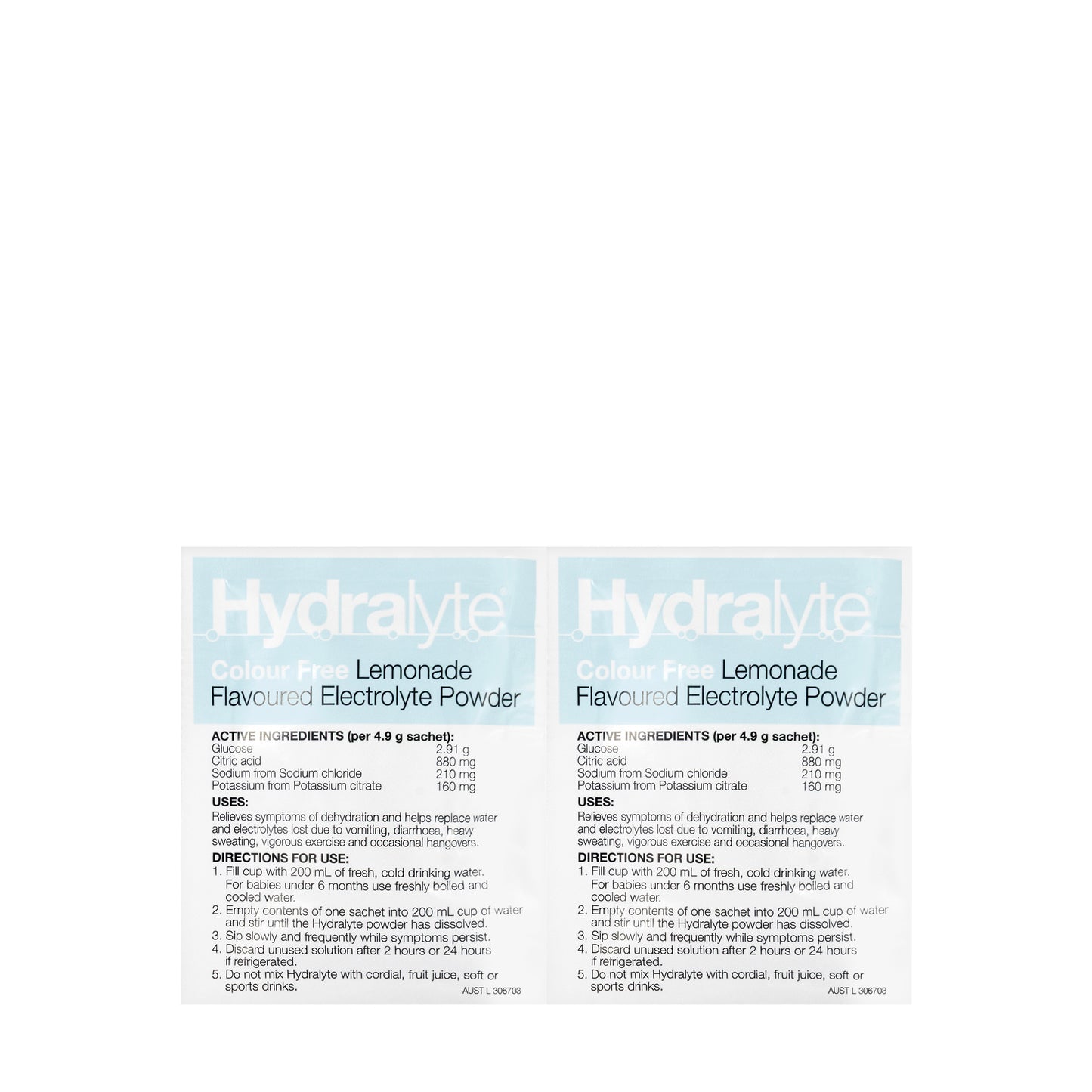 Hydralyte Lemonade Sachet 10X4.9 gm