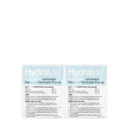 Hydralyte Lemonade Sachet 10X4.9 gm