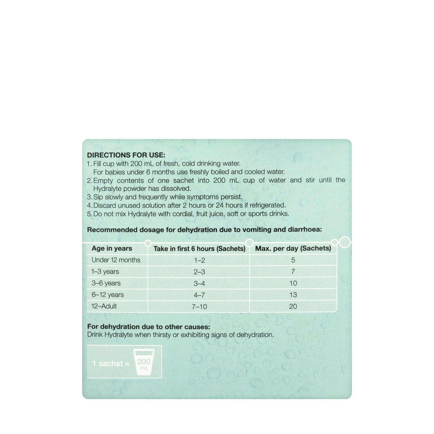 Hydralyte Lemonade Sachet 10X4.9 gm