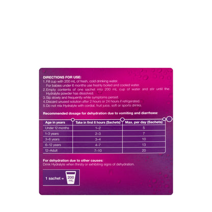 Hydralyte Apple & Blackcurrant Sachet 10X4.9 gm
