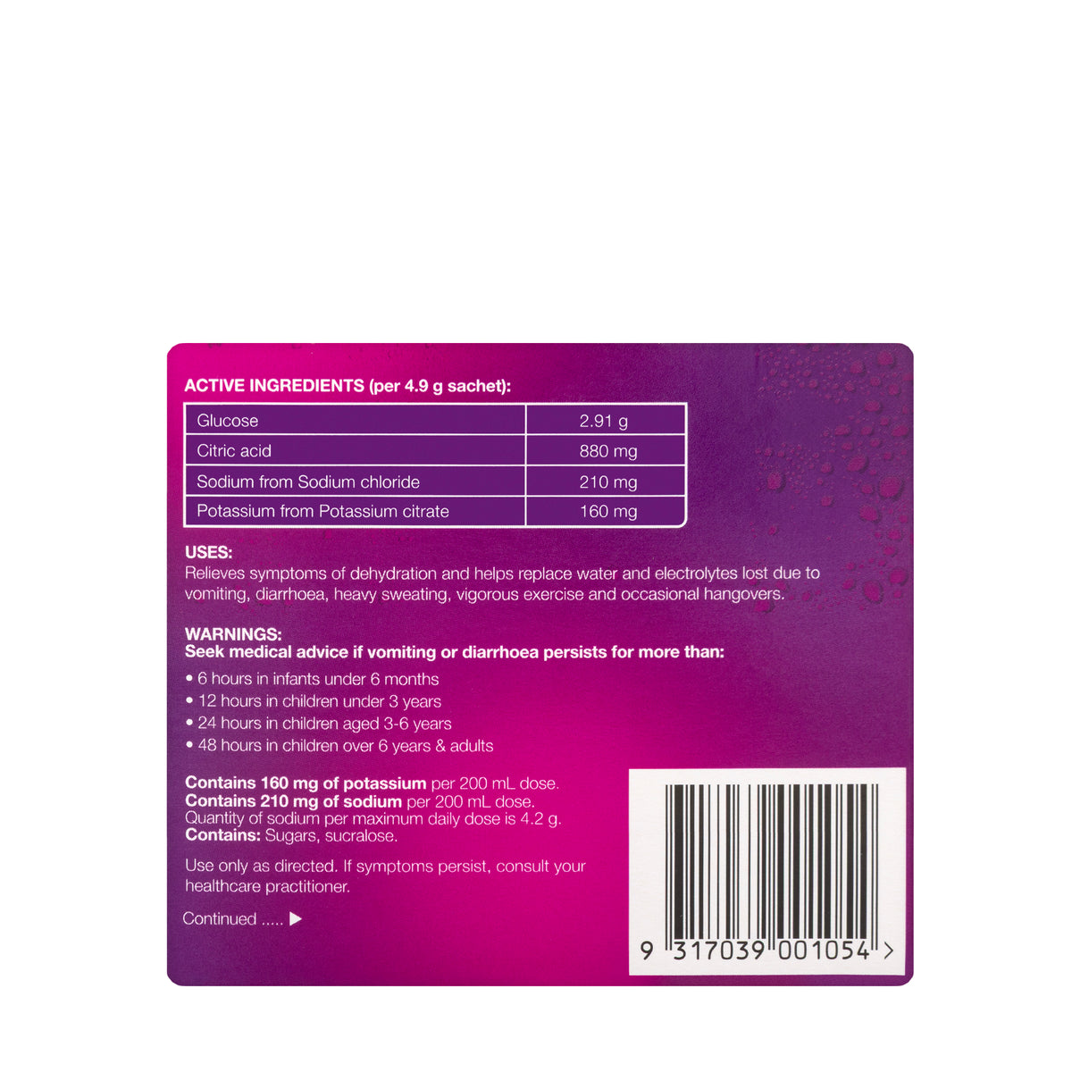 Hydralyte Apple & Blackcurrant Sachet 10X4.9 gm