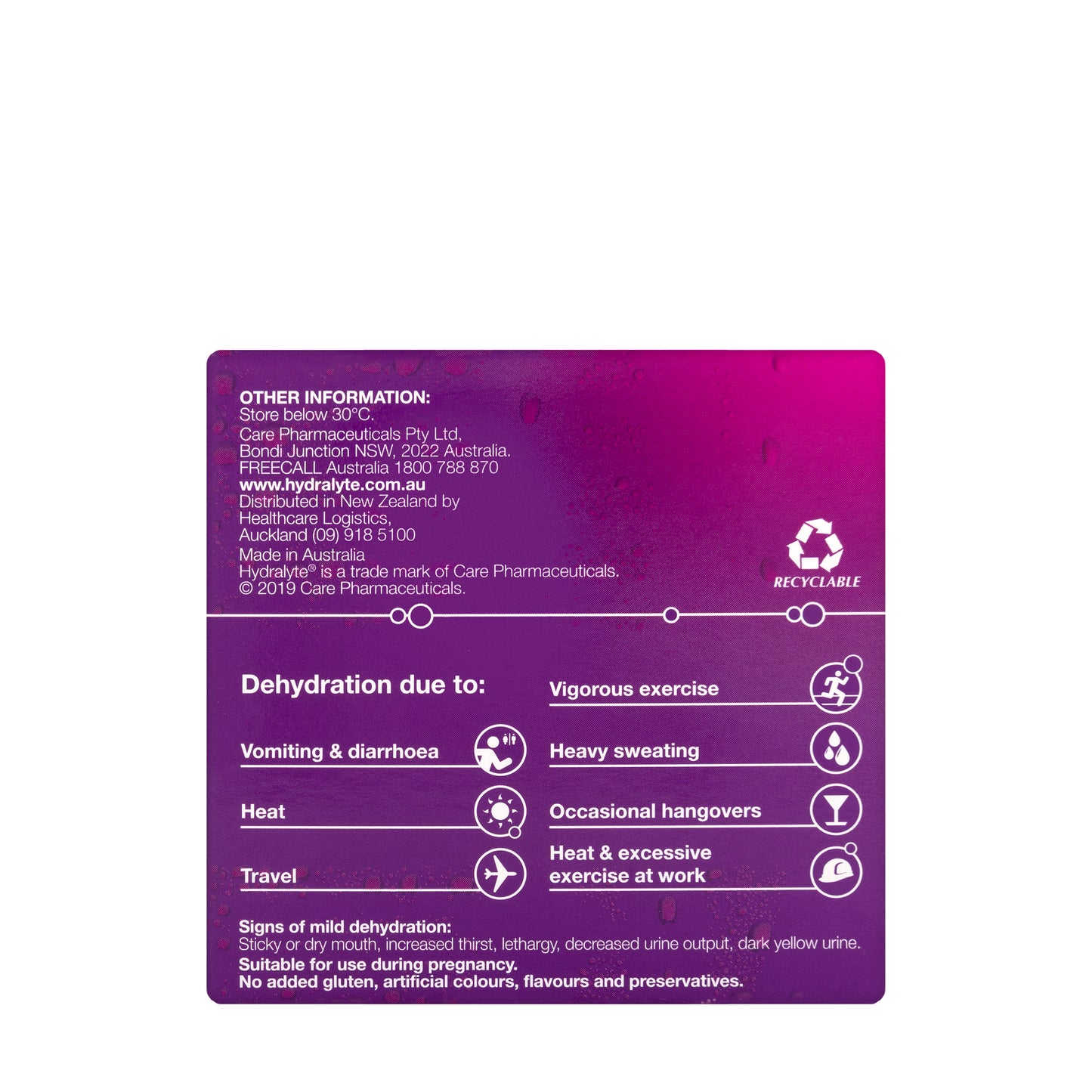 Hydralyte Apple & Blackcurrant Sachet 10X4.9 gm