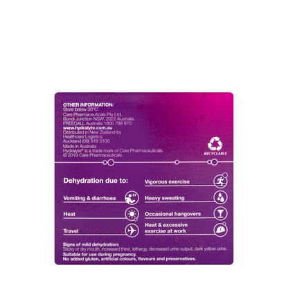 Hydralyte Apple & Blackcurrant Sachet 10X4.9 gm