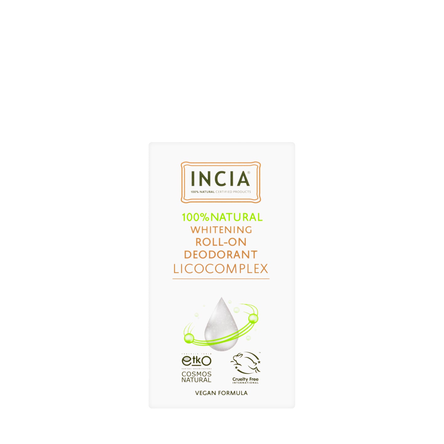 Incia Natural Whitening Deodorant Roll 50 Ml