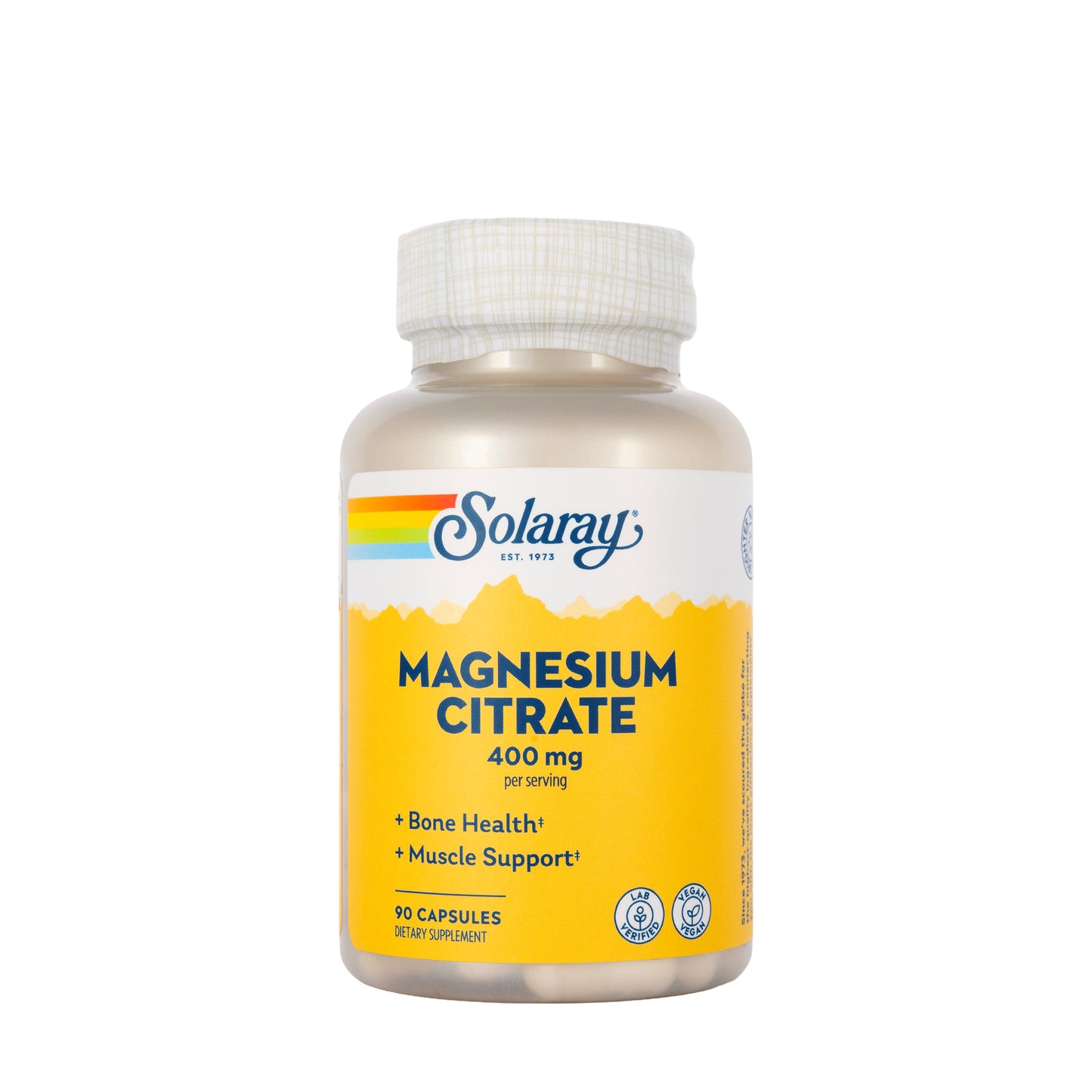 Solaray Magnesium Citrate 400mg 90 Capsules