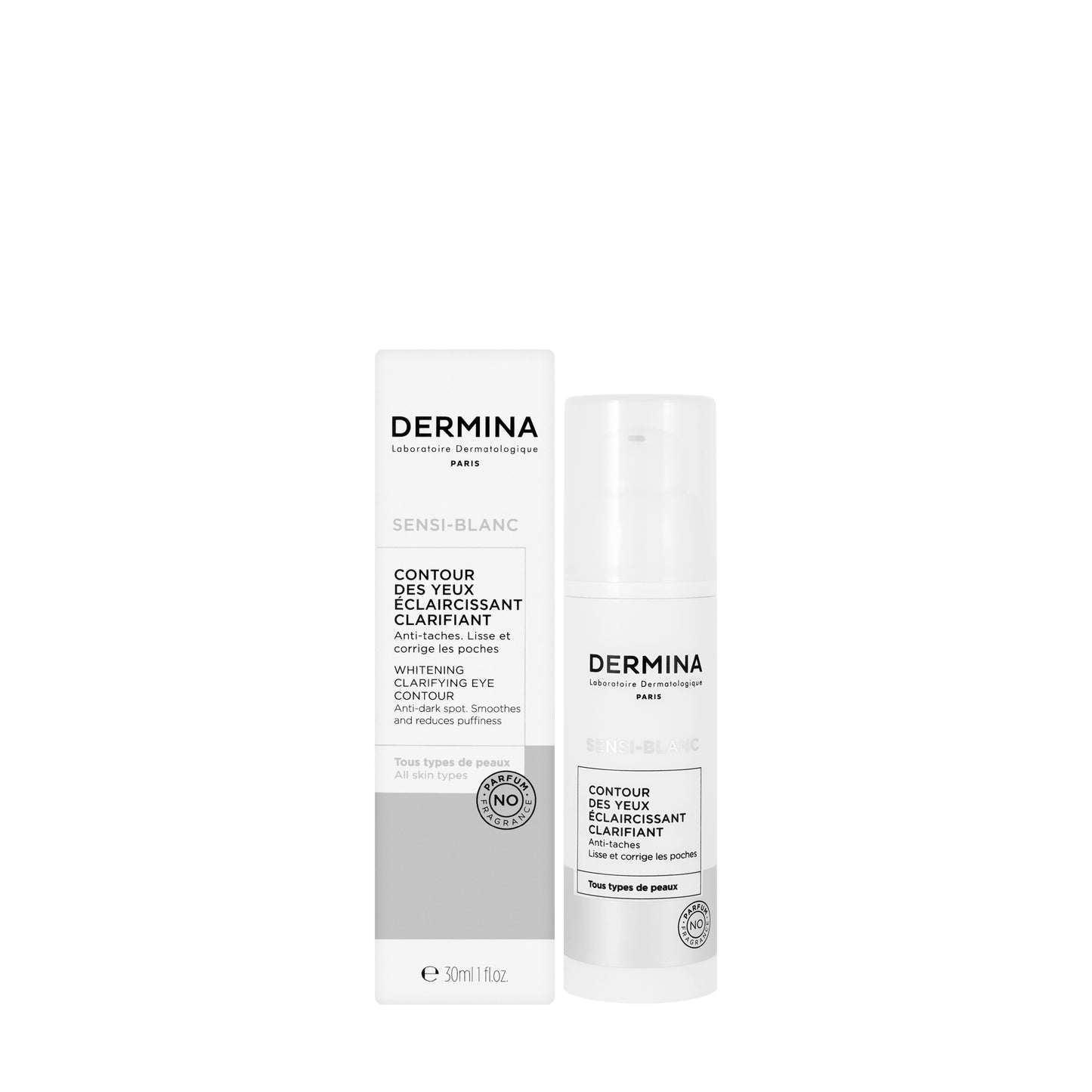 Dermina Sensi Blanc Whitening Clarifying Eye Contour Cream 30 Ml