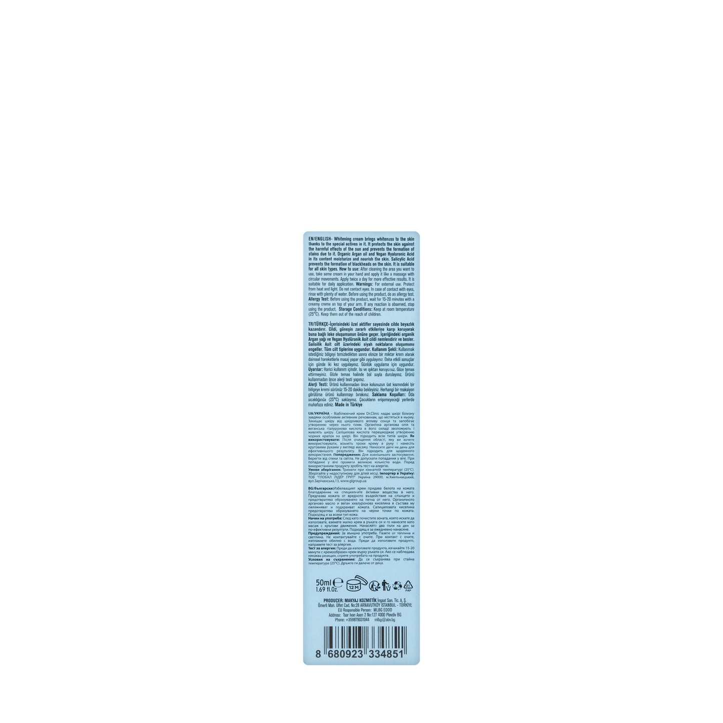 DR Clinic SPF 50+ Deep Corrective Whitening Cream 50 Ml