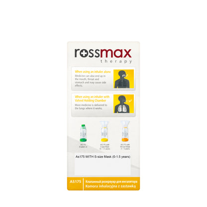 Rossmax Valved Holding Chamber For infant 0-1.5years [AS175]