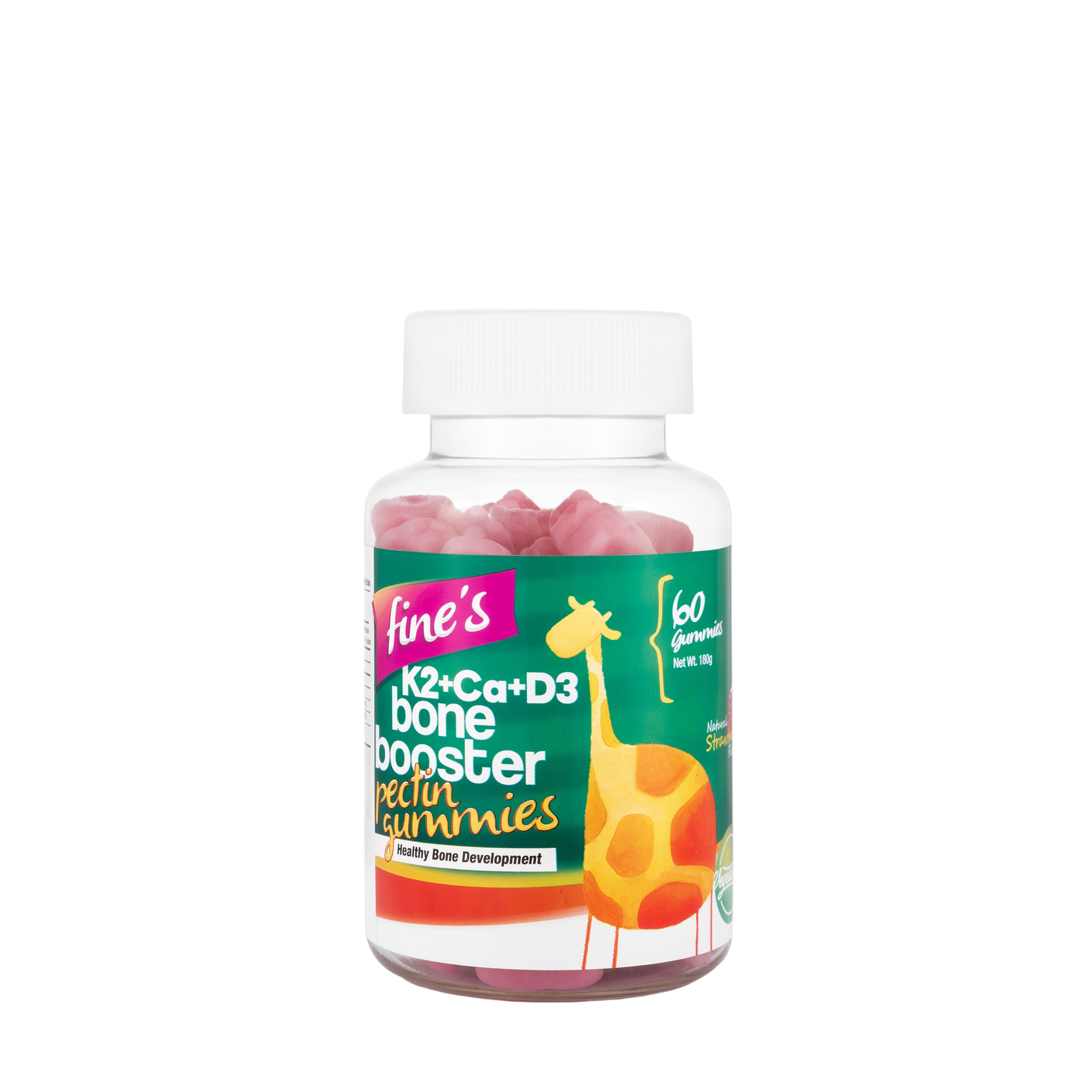 Fine's Kids K2+Ca+D3 Bone Booster 60Gummies