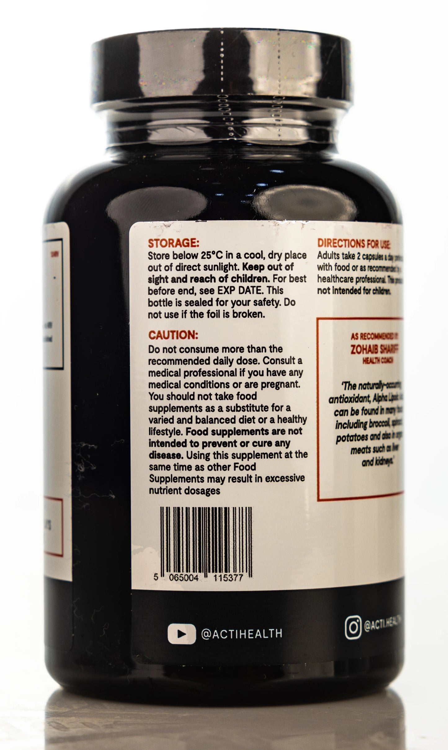 Actihealth Alpha-Lipoic Acid 400mg 60 Capsule