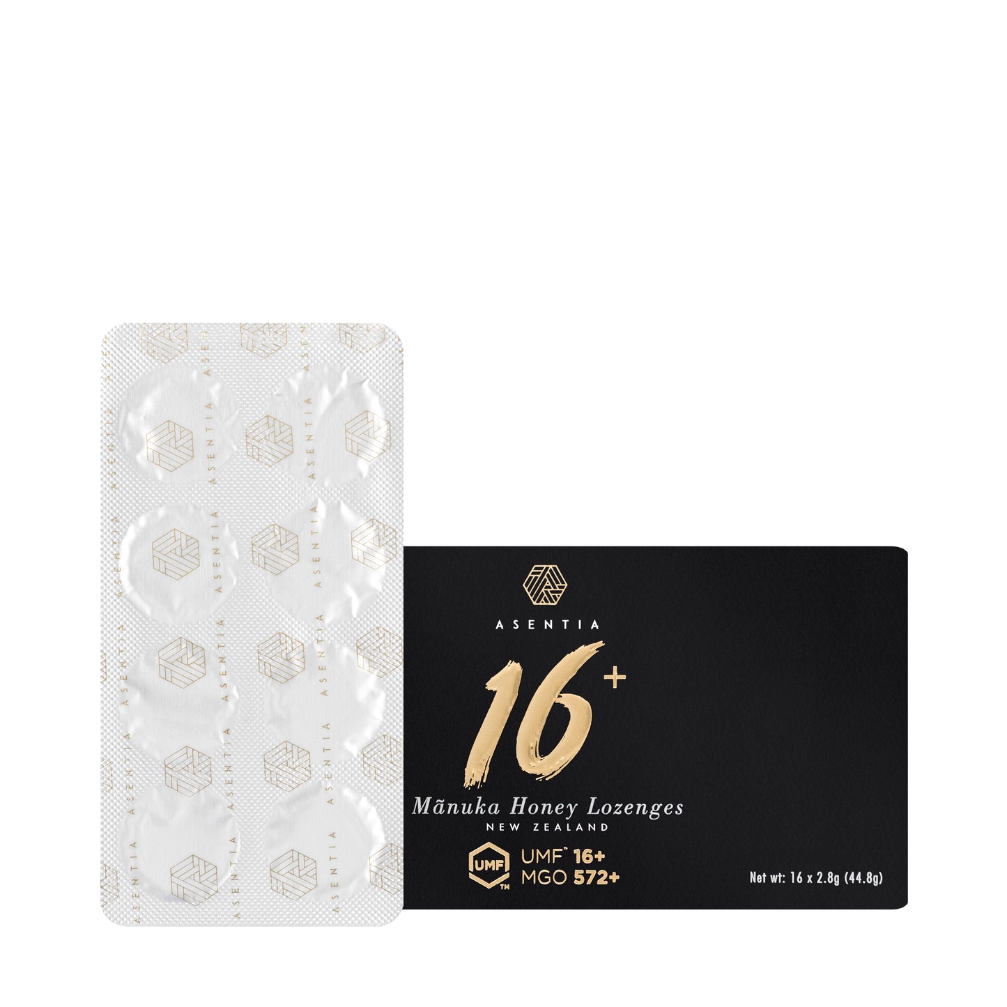 Asentia Manuka 16+ UMF Lozenges 16 Pieces