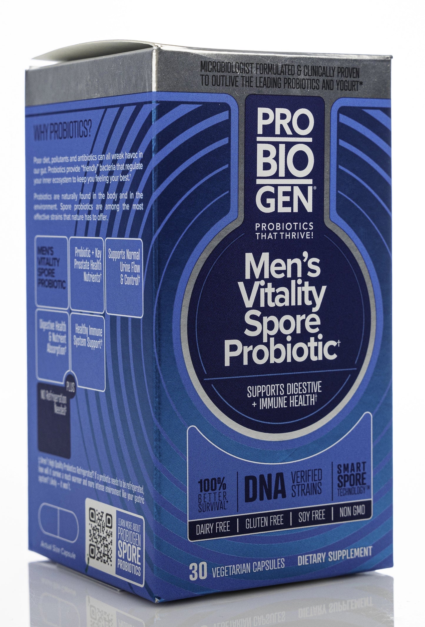 Probiogen Men's Vitality Spore Probiotic 30 Capsules