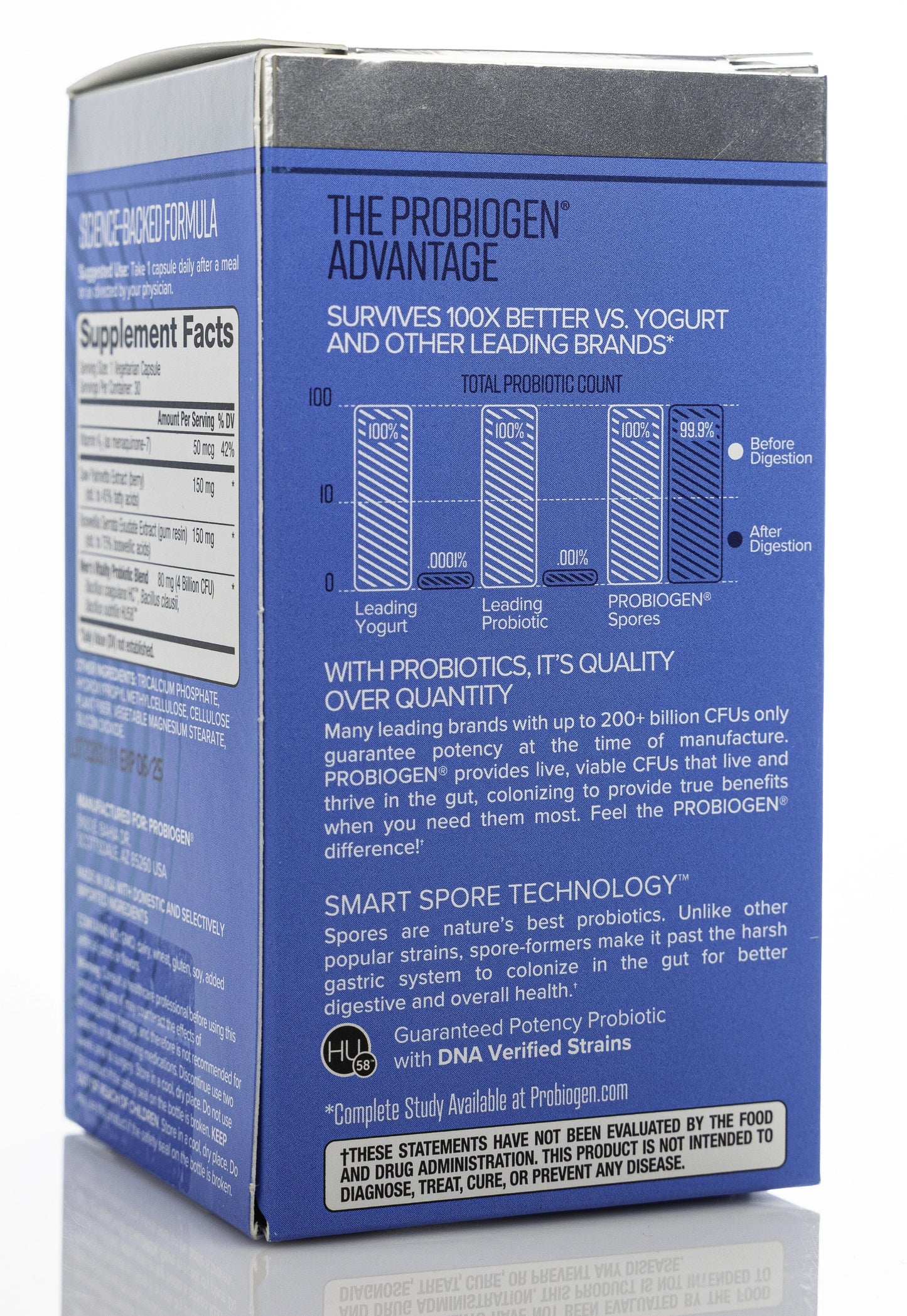 Probiogen Men's Vitality Spore Probiotic 30 Capsules