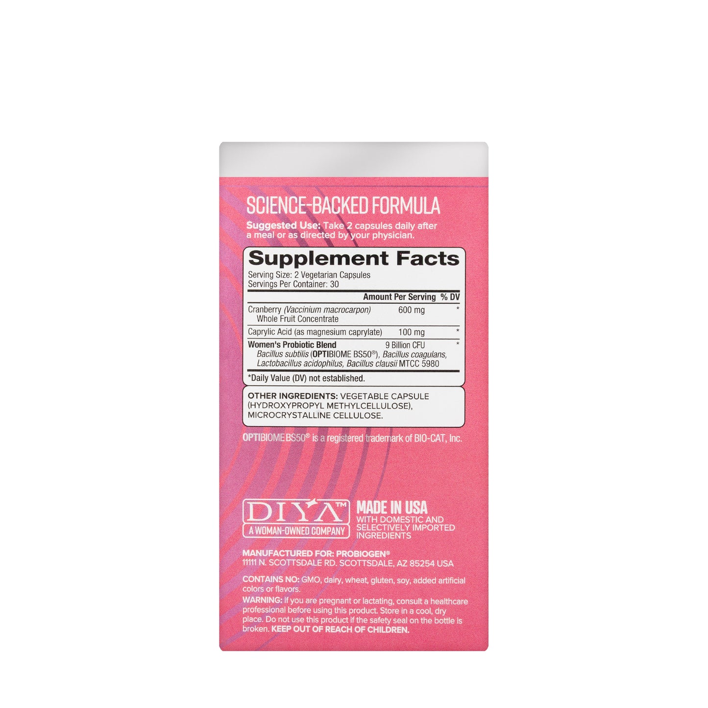 Probiogen Women's Vitality Spore Probiotic 60 Capsules