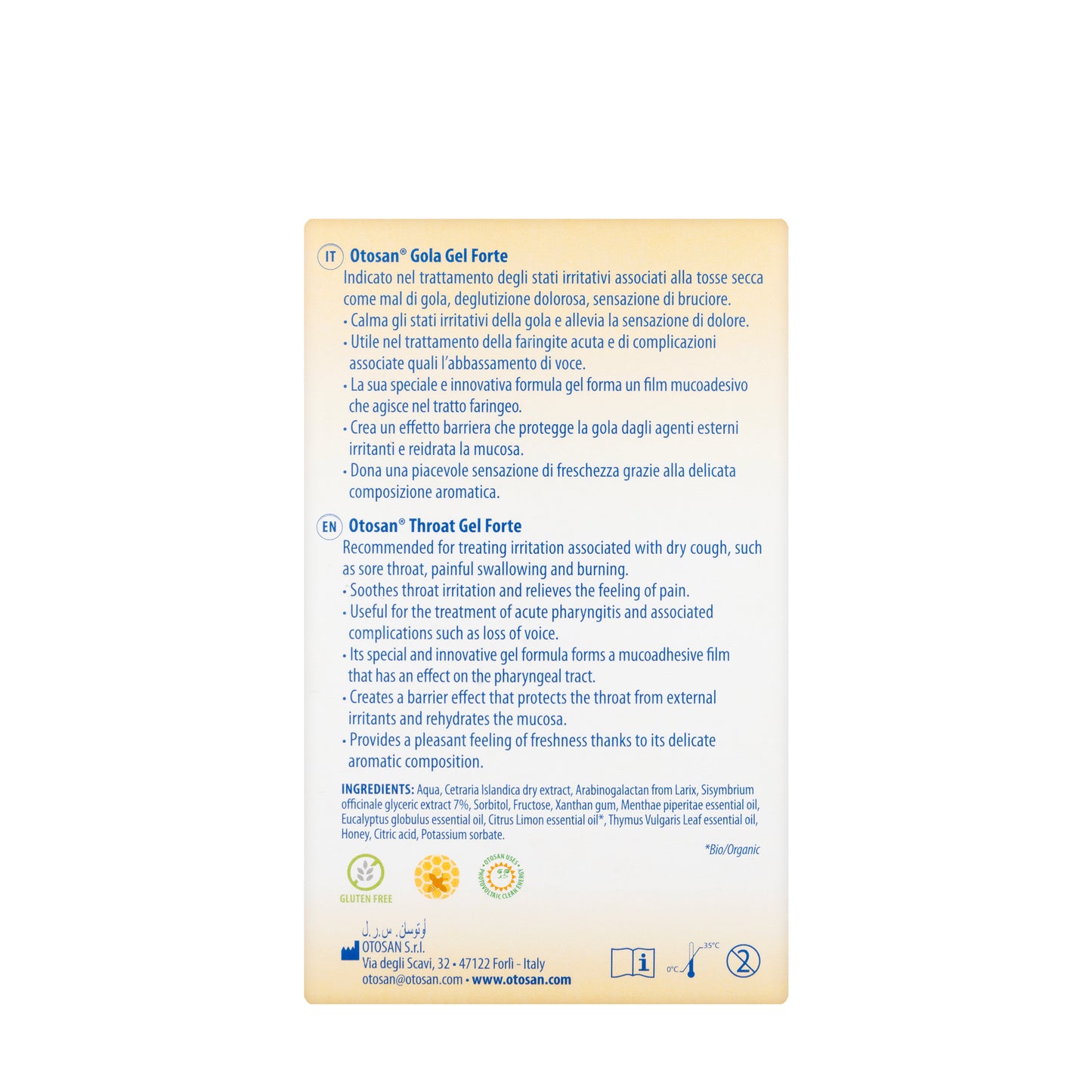 Otosan Throat Gel Forte 14 Stick X10Ml
