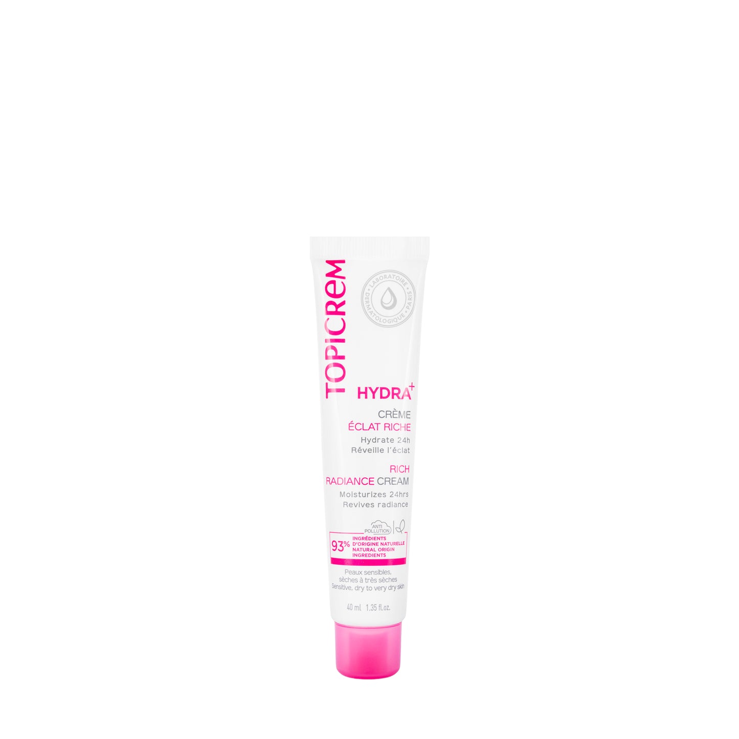 Topicrem Rich Moisturizing Radiance Cream 40 Ml