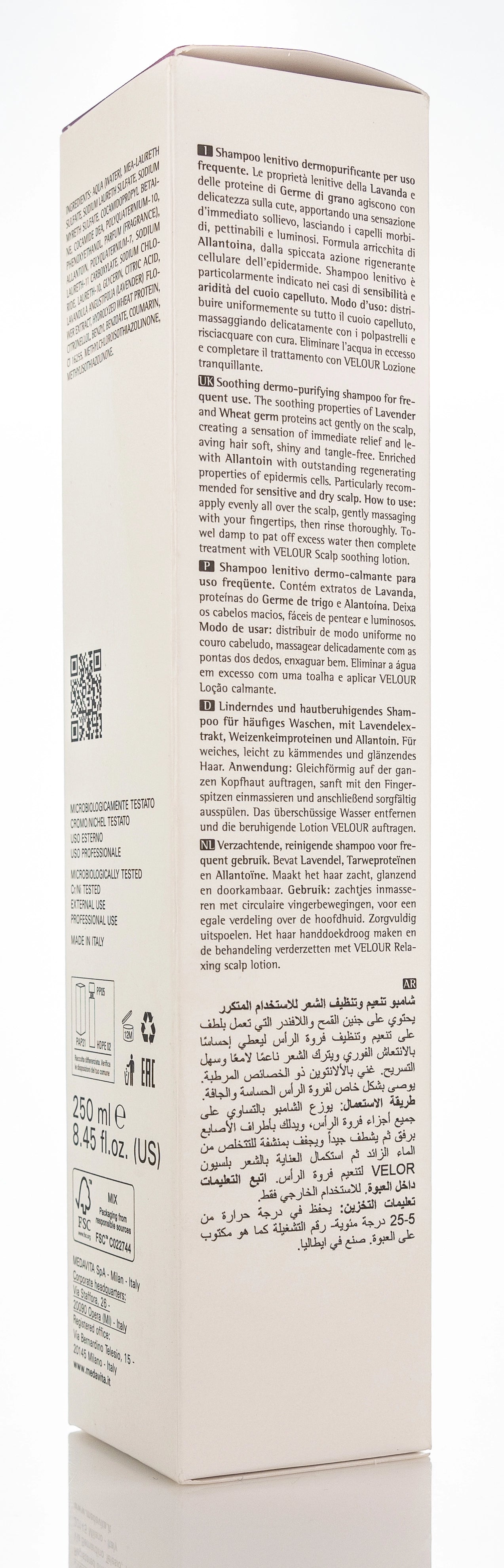 Medavita Velour Soothing shampoo 250 Ml