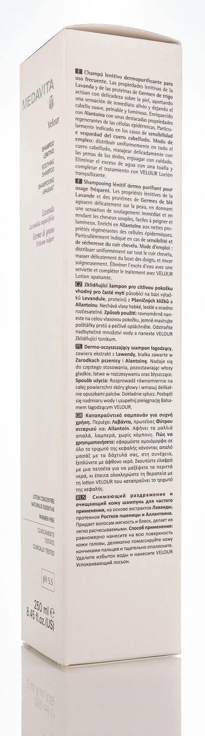 Medavita Velour Soothing shampoo 250 Ml