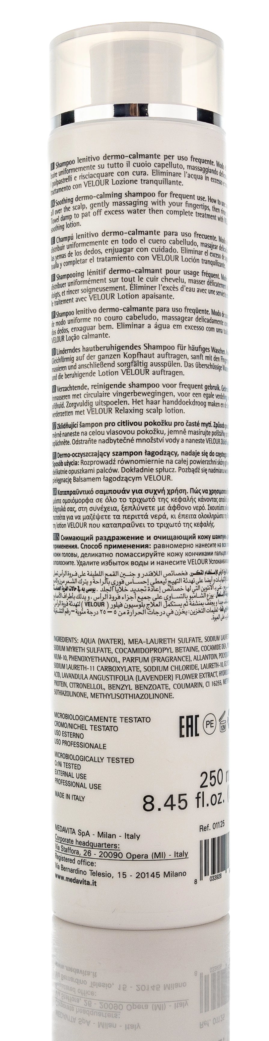 Medavita Velour Soothing shampoo 250 Ml
