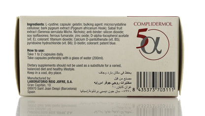 Complidermol 5-Alpha Hair Loss 60 Capsule