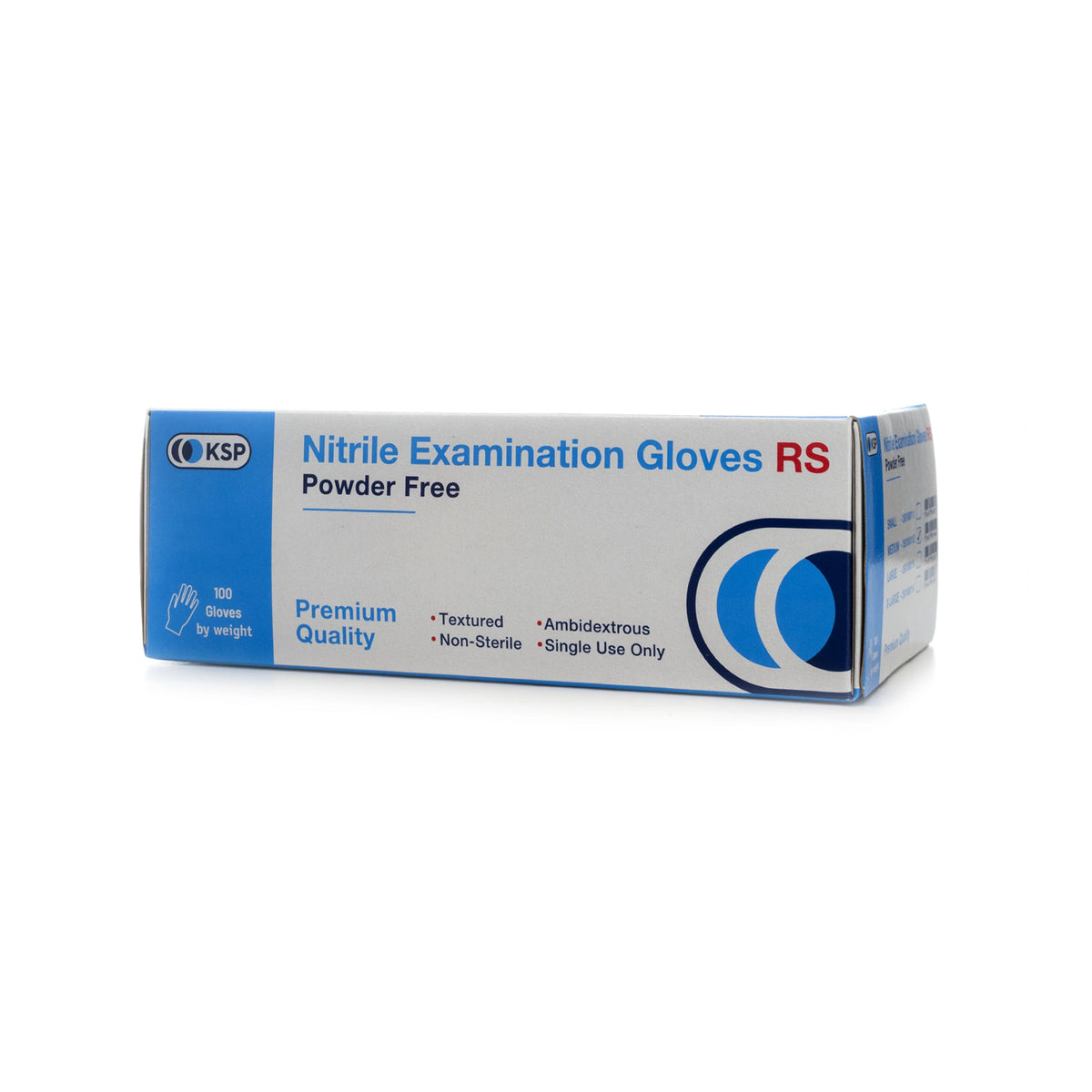 Ksp Nitrile Gloves Blue [Medium] 100 Pieces