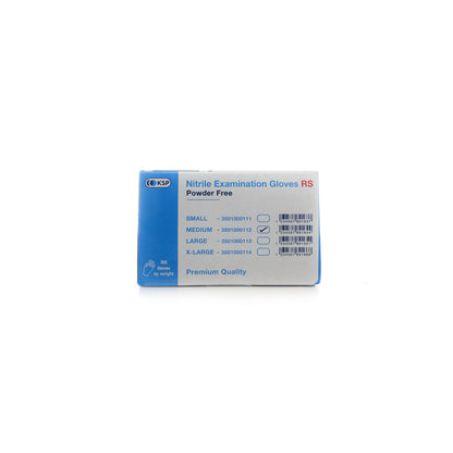 Ksp Nitrile Gloves Blue [Medium] 100 Pieces