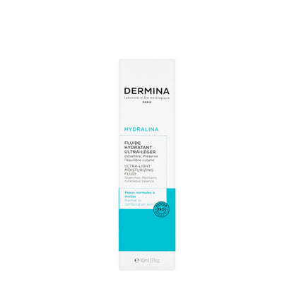 Dermina Hydralina Ultra Light Moisturizing Fluid 40 Ml