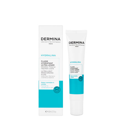 Dermina Hydralina Ultra Light Moisturizing Fluid 40 Ml