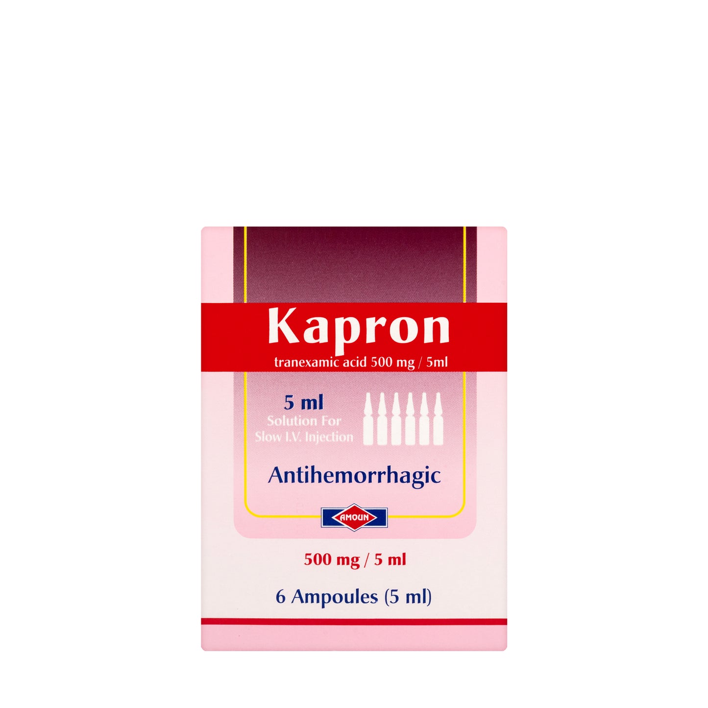 Kapron 500Mg/5Ml Injection 6 Ampoules