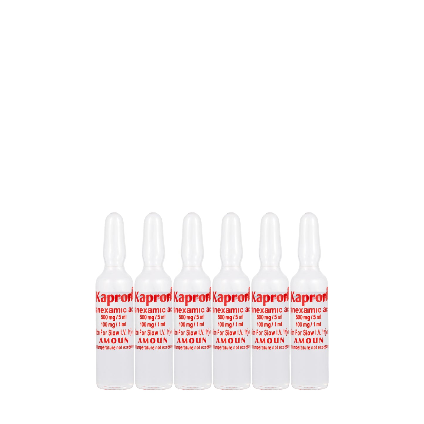 Kapron 500Mg/5Ml Injection 6 Ampoules