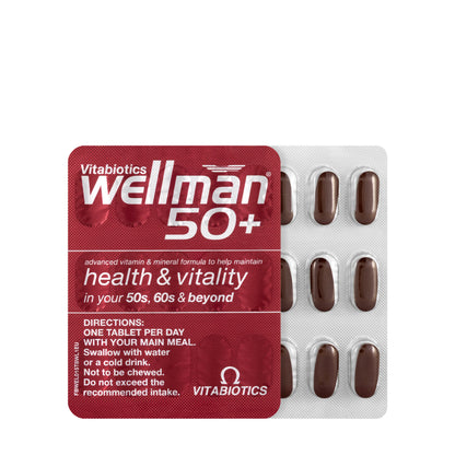 Vitabiotics Wellman 50+ 30 Tablets