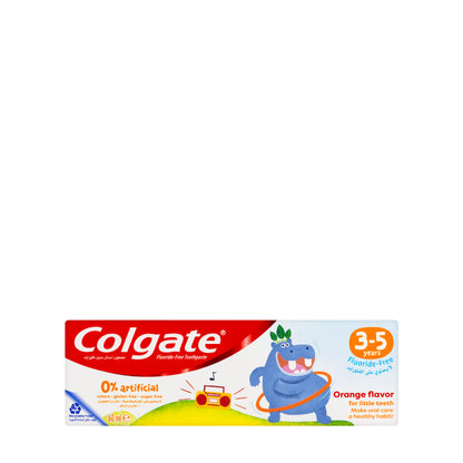 Colgate Zero kids 3-5 Years [Orange] Toothpaste 60Ml